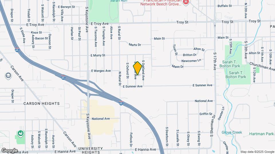 3419 S Parker Ave Map and Location Details
