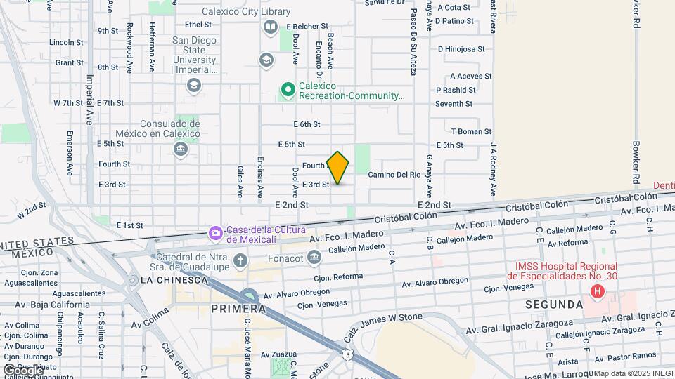 1008 E 3rd St Map and Location Details