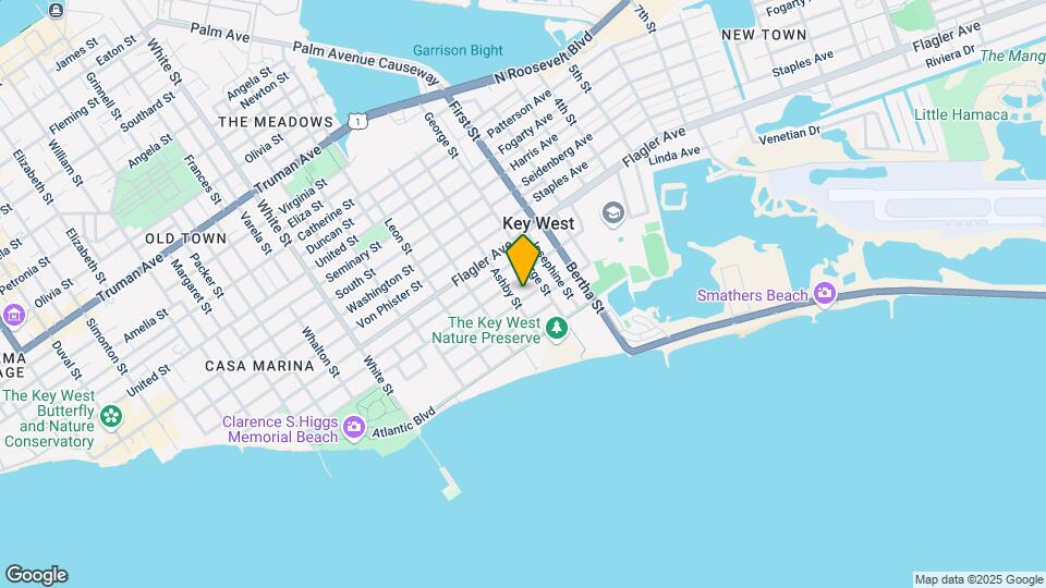 1709 Rose St Mapa y Detalles de la Ubicación