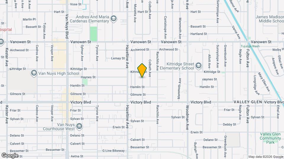 6533 Costello Ave Map and Location Details