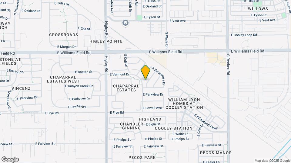 2610 S Moccasin Trail Map and Location Details