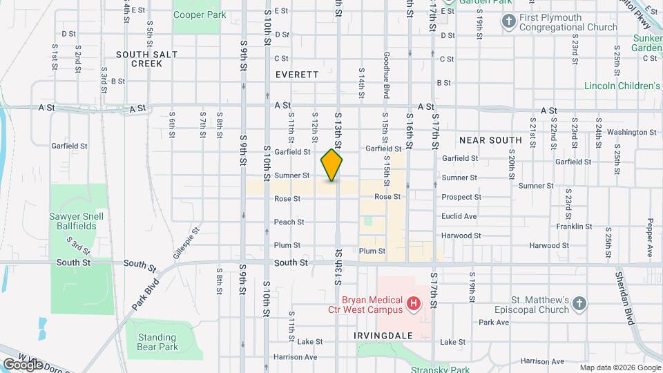 1717 S 13th St Map and Location Details