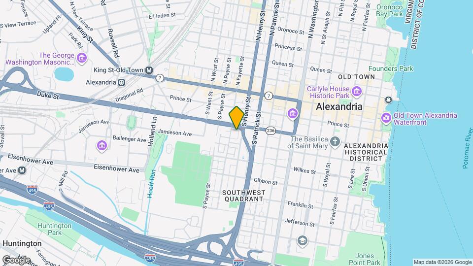 308 S Fayette St Map and Location Details