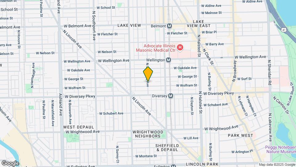 2852 N Seminary Ave Mapa y Detalles de la Ubicación