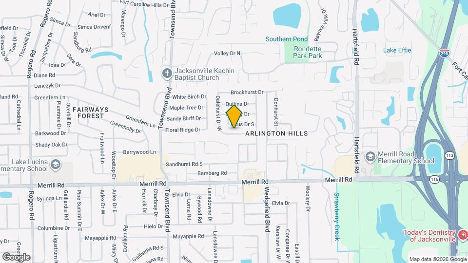 7537 Dalehurst Dr S Map and Location Details
