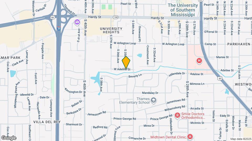 3406 W Adeline St Mapa y Detalles de la Ubicación