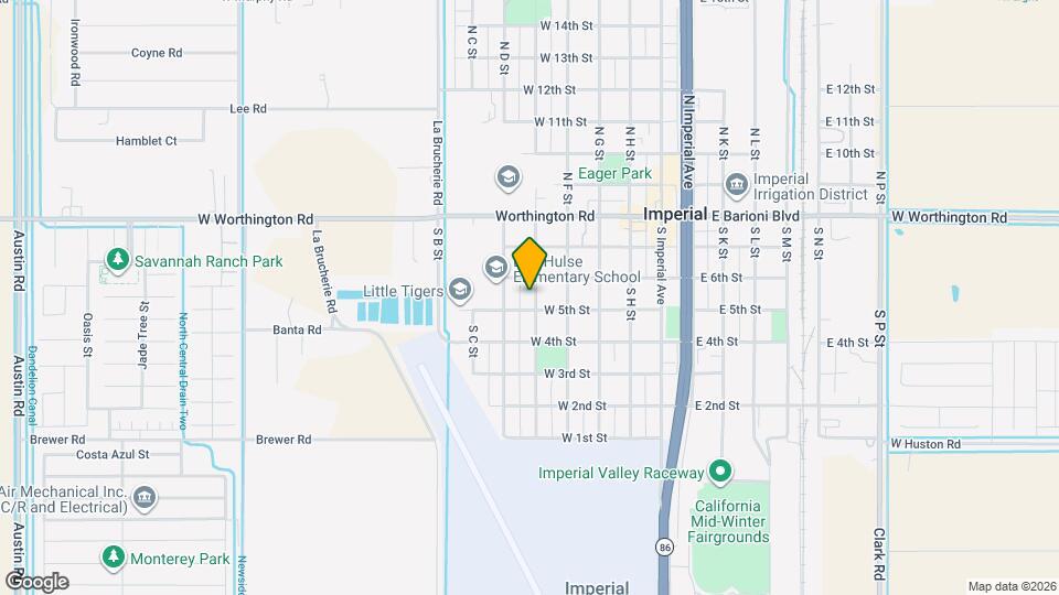 311 S E St Map and Location Details