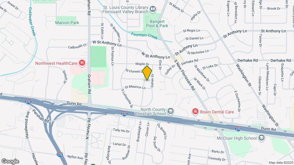 1220 St Bernadette Ln Map and Location Details