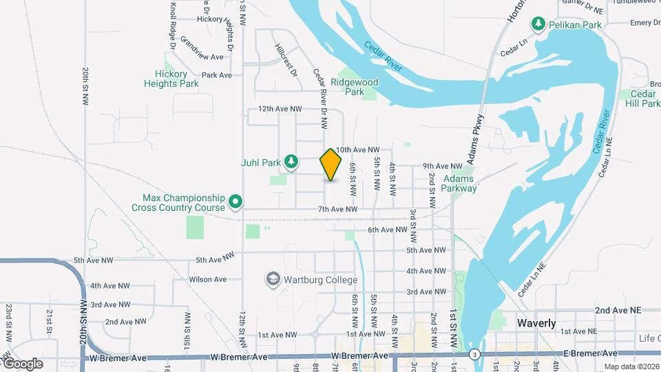 902 Cedar River Dr NW Map and Location Details