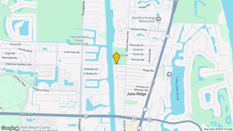2103 N Palm Cir Map and Location Details