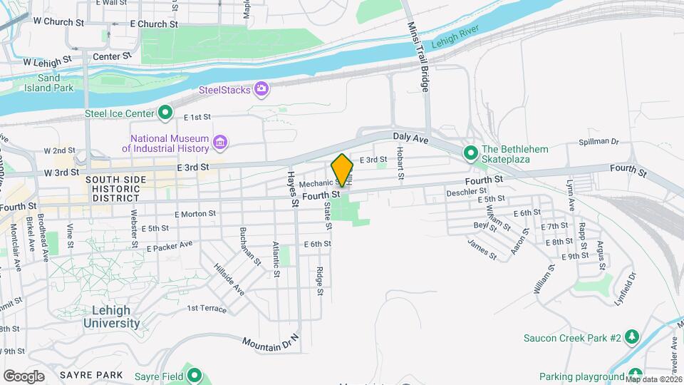 1039 E 4th St Map and Location Details