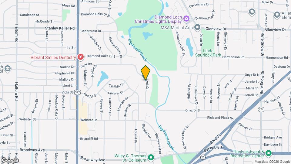 3709 Wendell Dr Map and Location Details