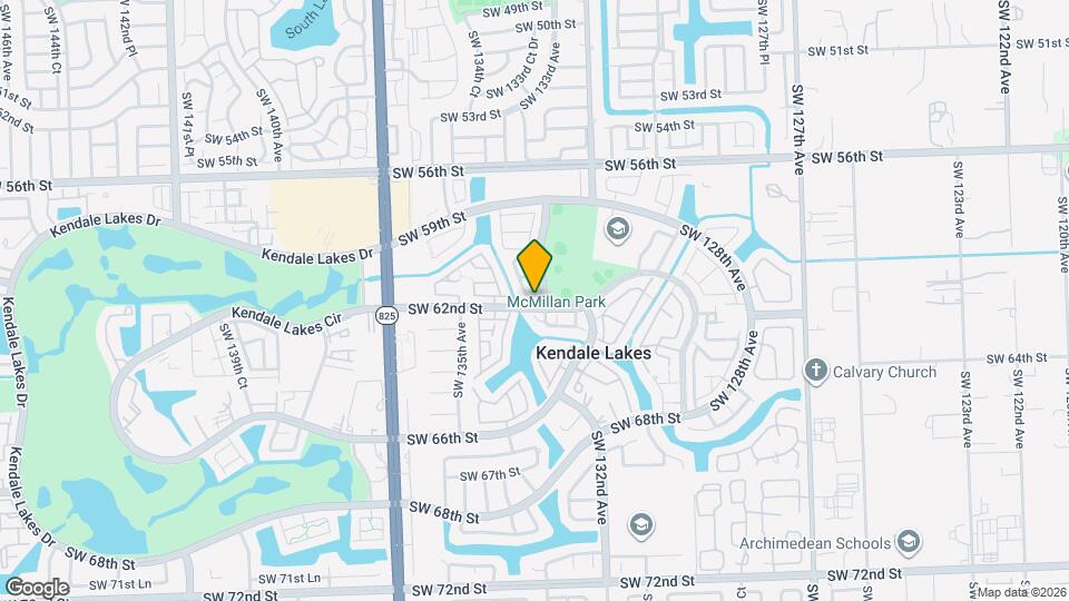 13326 SW 61st Terrace Map and Location Details