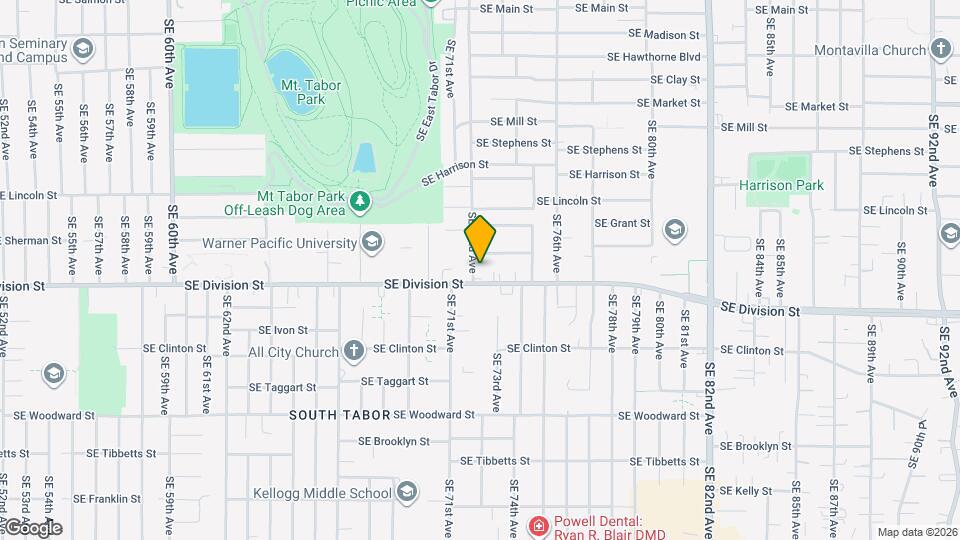 2332 SE 72nd Ave Map and Location Details