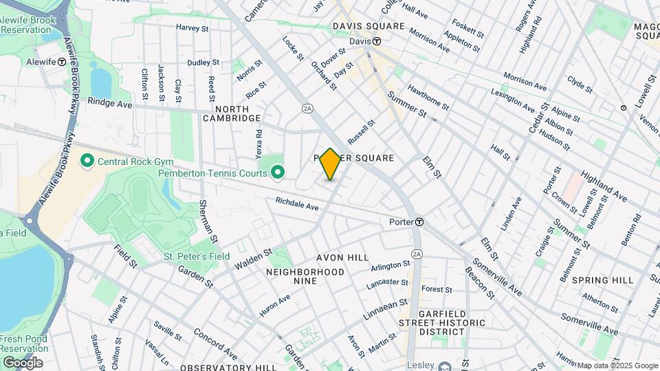 35 Walden St, Unit 3F Map and Location Details