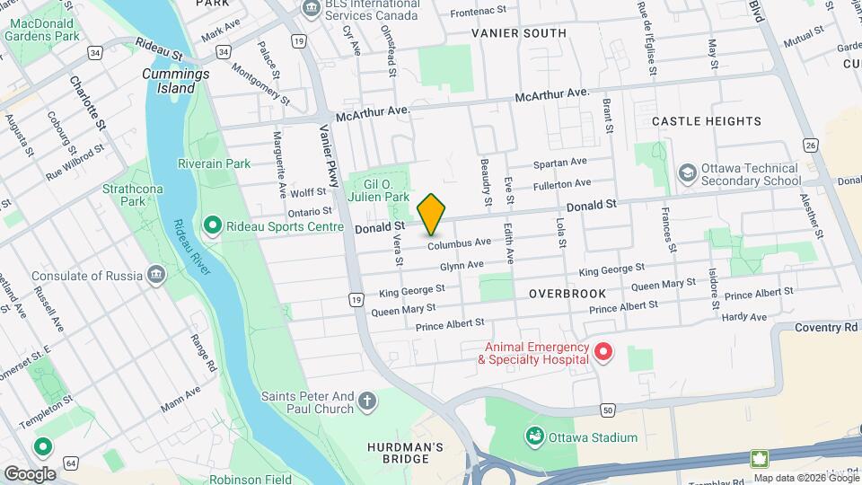 199 Columbus Av Map and Location Details