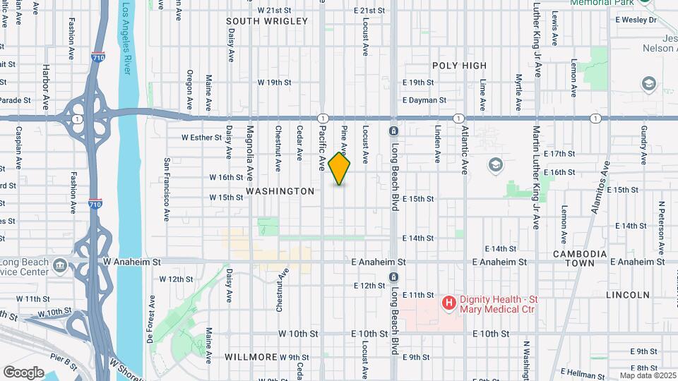 1545 Pine Ave Map and Location Details