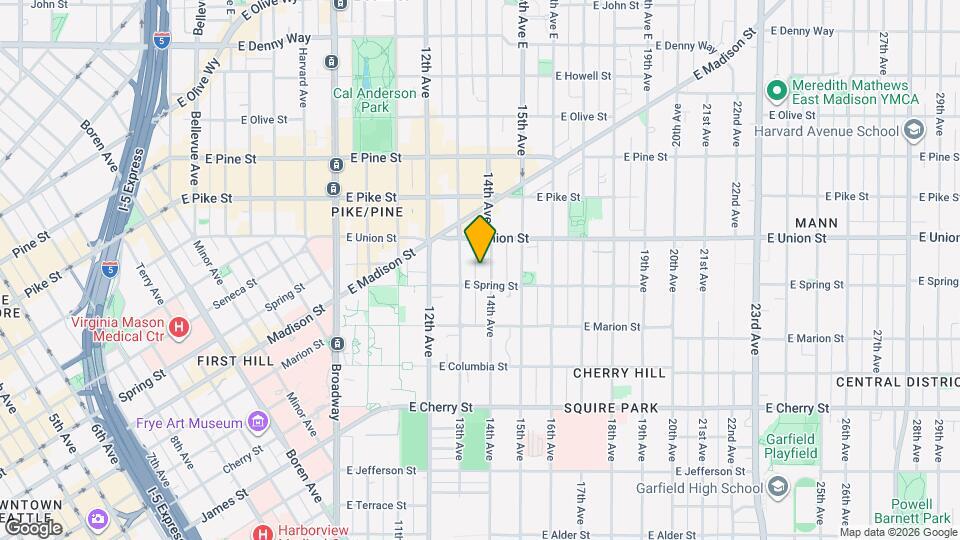 1330 E Spring St Map and Location Details