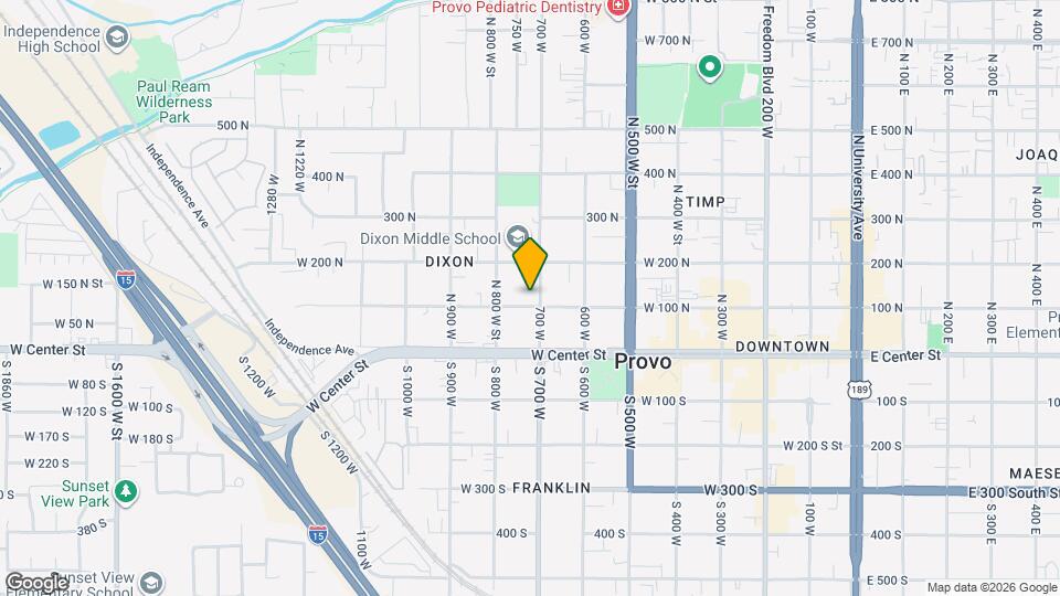 718 N 100 W St Map and Location Details