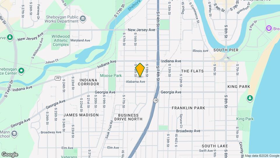 1522 Alabama Ave Map and Location Details