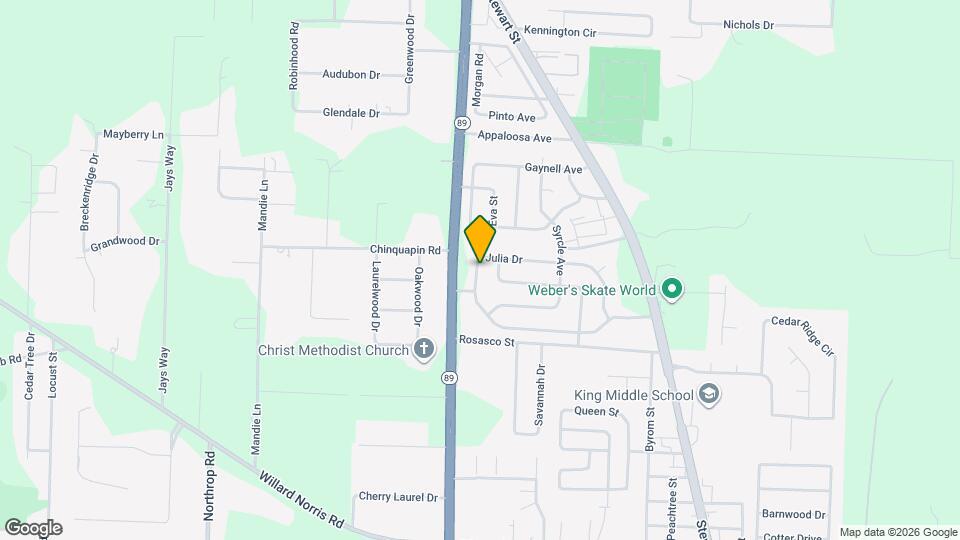 6509 Julia Dr Mapa y Detalles de la Ubicación