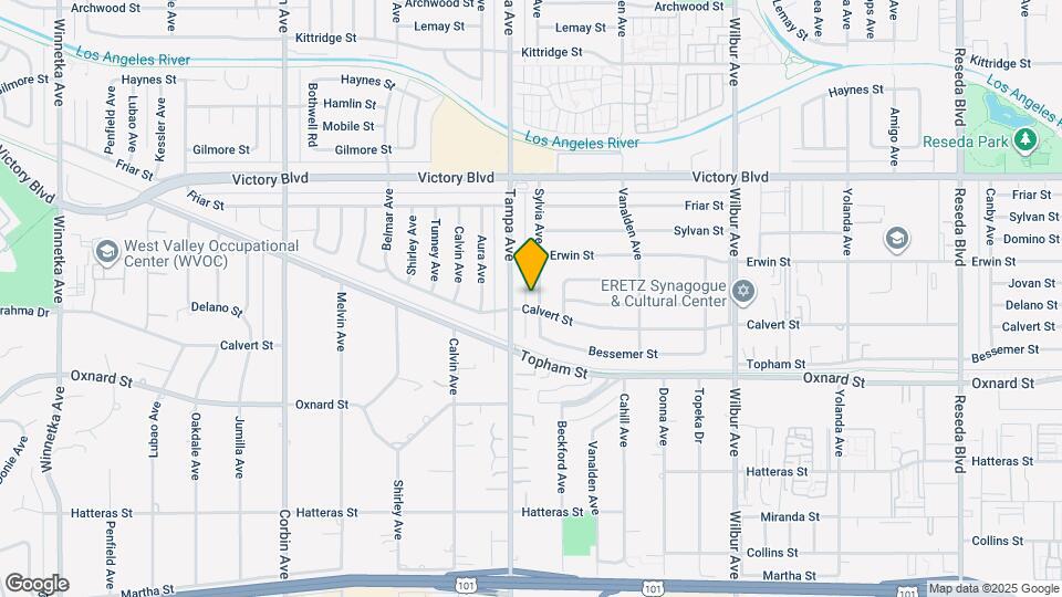 6159 Sylvia Ave Map and Location Details