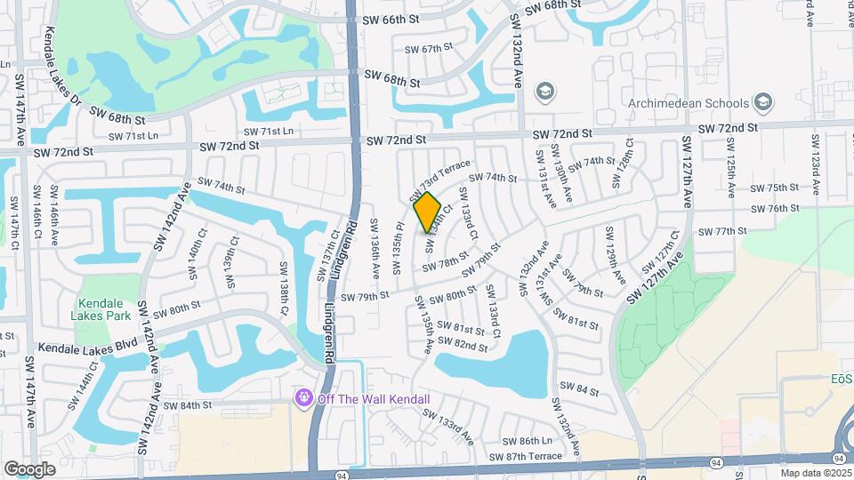 7680 SW 134th Ct Map and Location Details