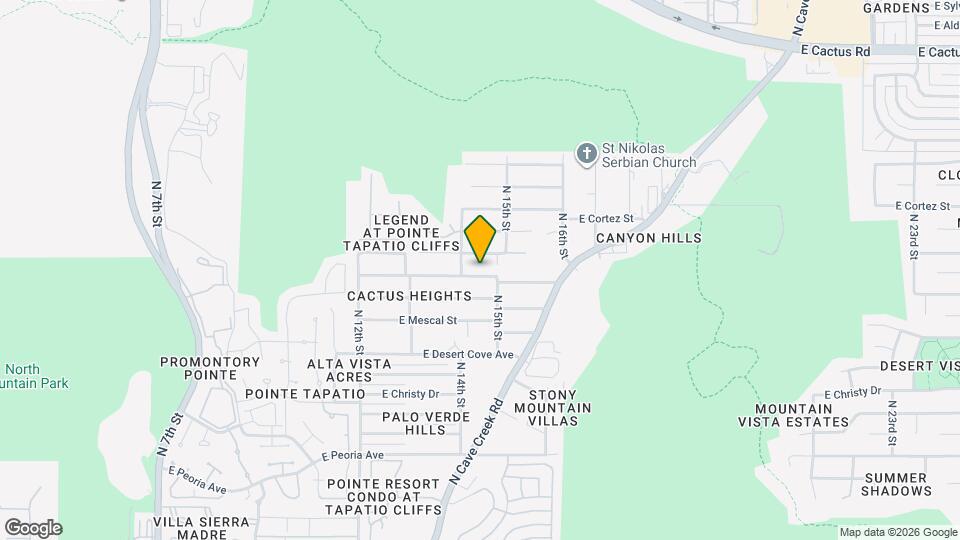 1422 E Yucca St Map and Location Details