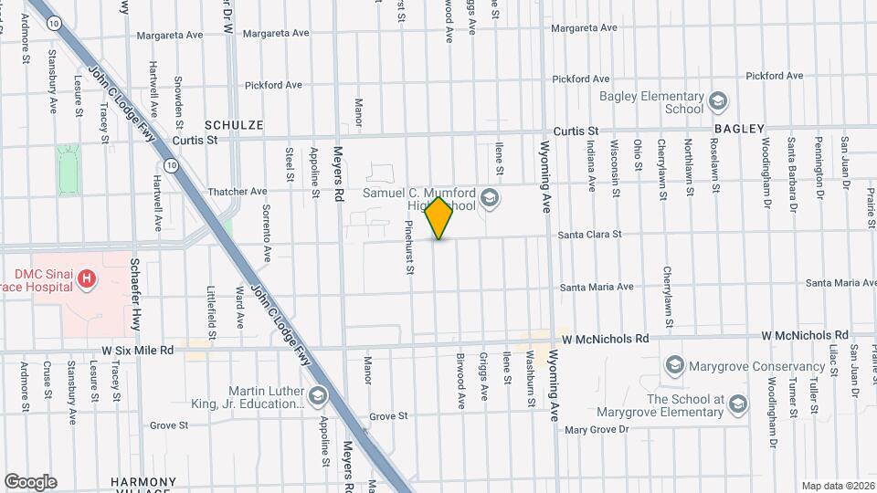 17410 Mendota St Map and Location Details