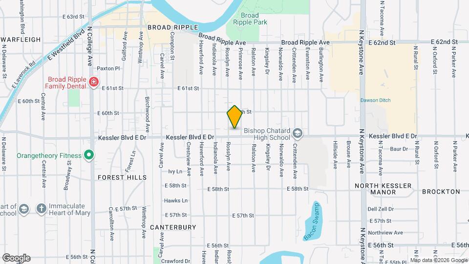 1514 Kessler Blvd E Dr Map and Location Details