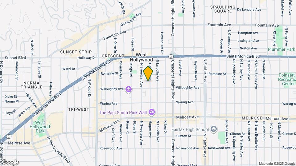 919 N Harper Ave Map and Location Details