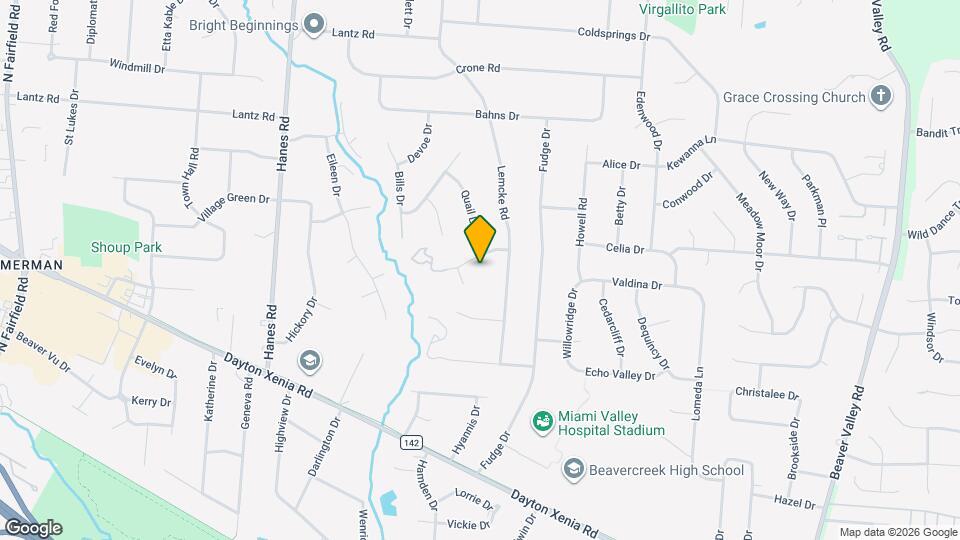 2820 Oriole Dr Map and Location Details