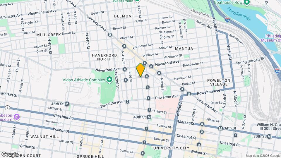 4020 Spring Garden ST, Unit 2 Map and Location Details