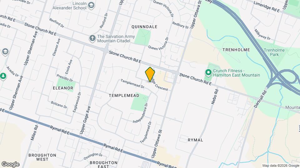 Unit 1-100 Taymall Street Hamilton Ontario L8W 1Z4 Map and Location Details
