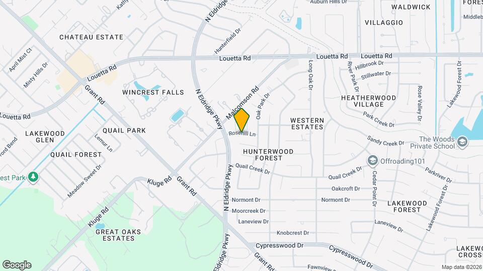 12407 Rosehill Ln Map and Location Details