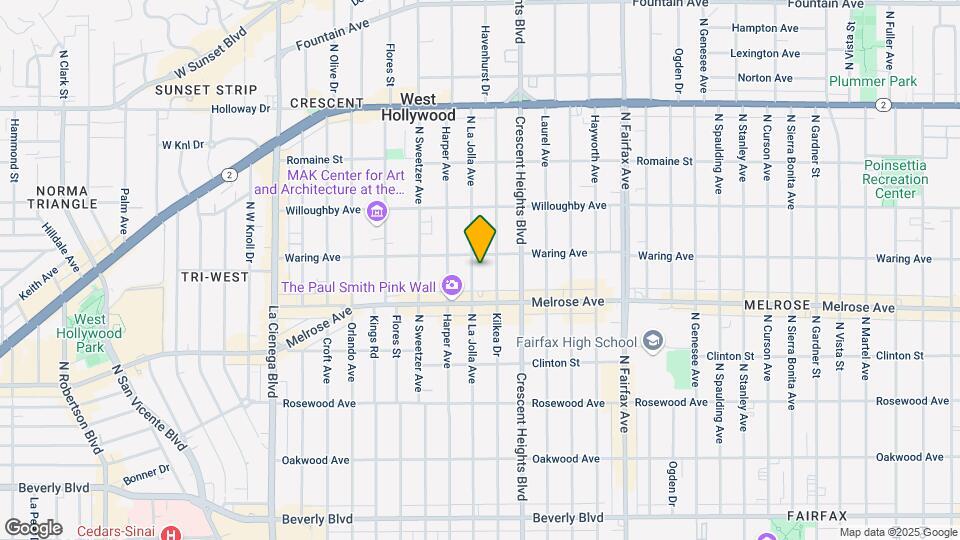 738 N La Jolla Ave, Unit 738 Map and Location Details