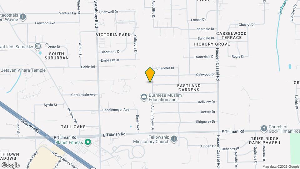 6832 Autumn View Dr Map and Location Details