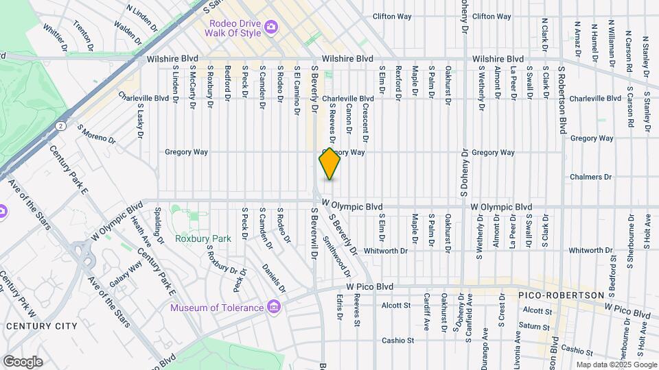 345 S Reeves Dr Map and Location Details