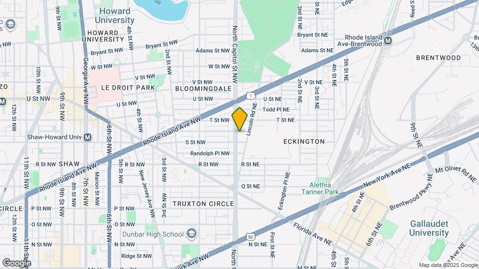1819 North Capitol St NE Map and Location Details