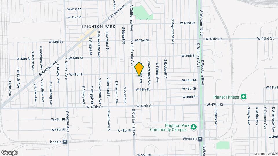 4512 S Fairfield Ave Map and Location Details