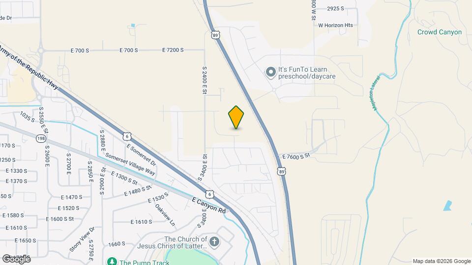 3561 E 1120 S Map and Location Details