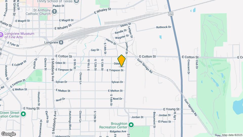 1805 E Timpson St Map and Location Details