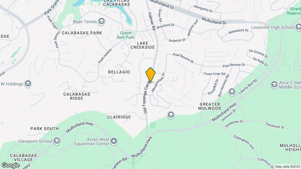 4112 Old Topanga Canyon Rd Map and Location Details