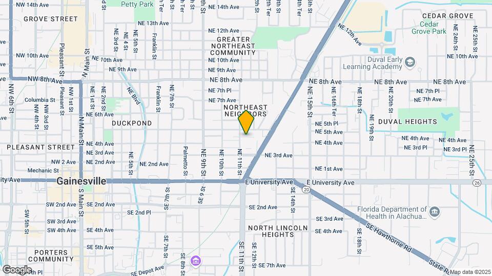 409 NE 11th St Map and Location Details