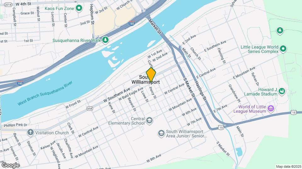 325 Percy St Map and Location Details