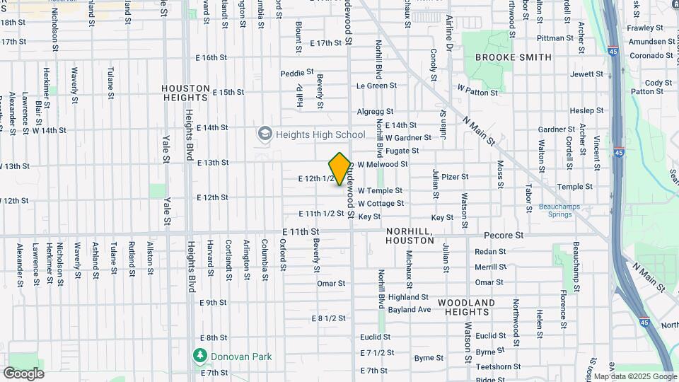 735 E 12th St Map and Location Details