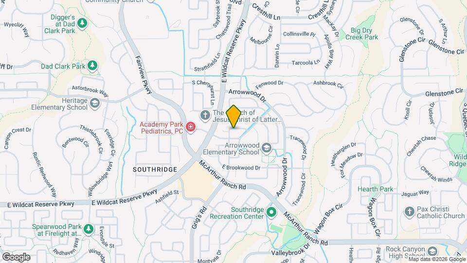 10318 S Ravenswood Ln Map and Location Details