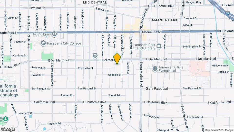 280 S Craig Ave Map and Location Details