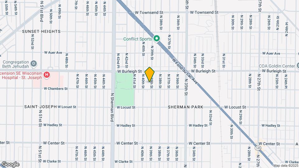 3019 N 39th St Map and Location Details