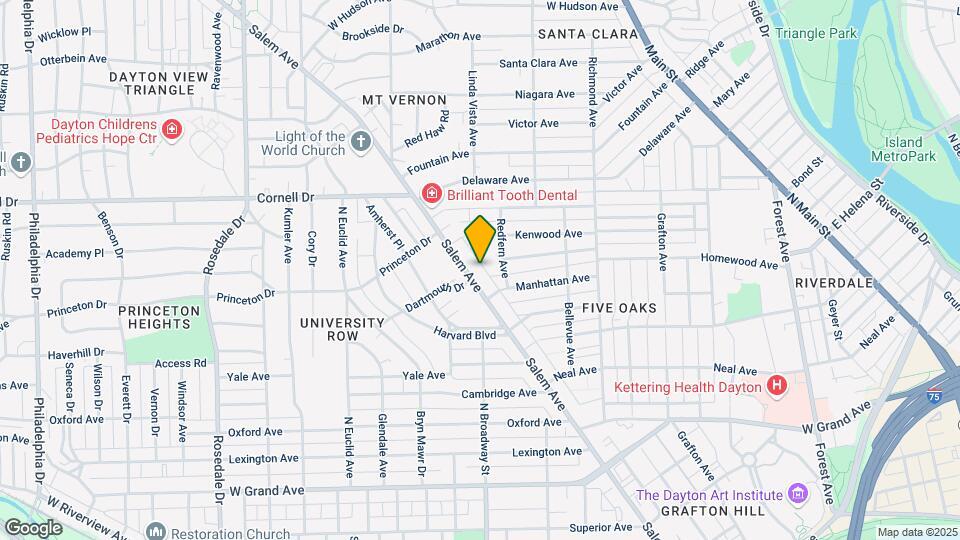 1033 Salem Ave Map and Location Details